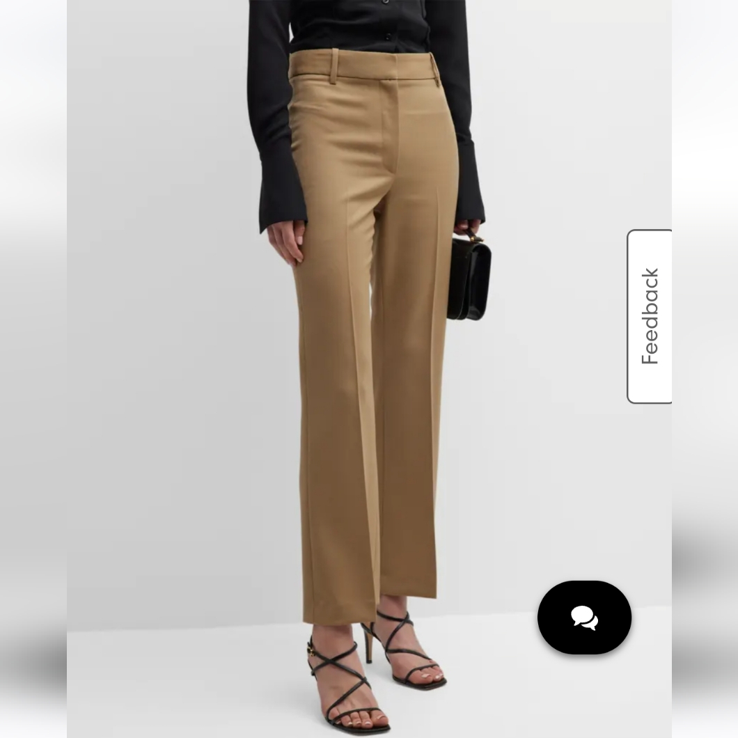 Nwt Nili Lotan Corette Straight-Leg Ankle Pants